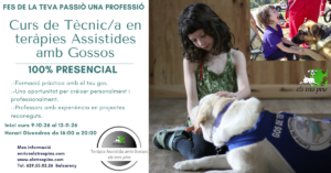 Curs de tècnic/a en teràpies assistides amb gossos – Octubre del 2026